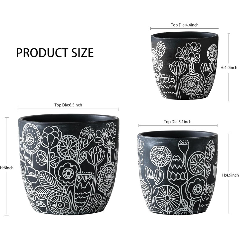 Ceramic Flower Pots Set