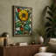 Stained Glass Daisy Botanical - Wrapped Canvas-449549770-449549776