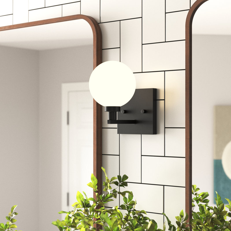 Dimmable Bath Sconce, Midnight Black