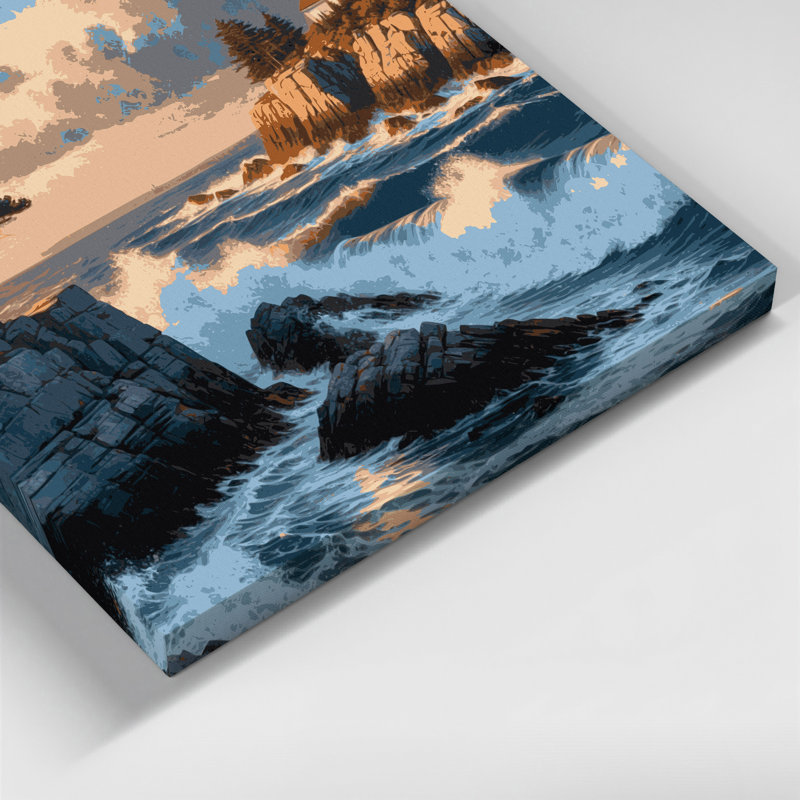 «USA State», art mural gris sur toile Maine