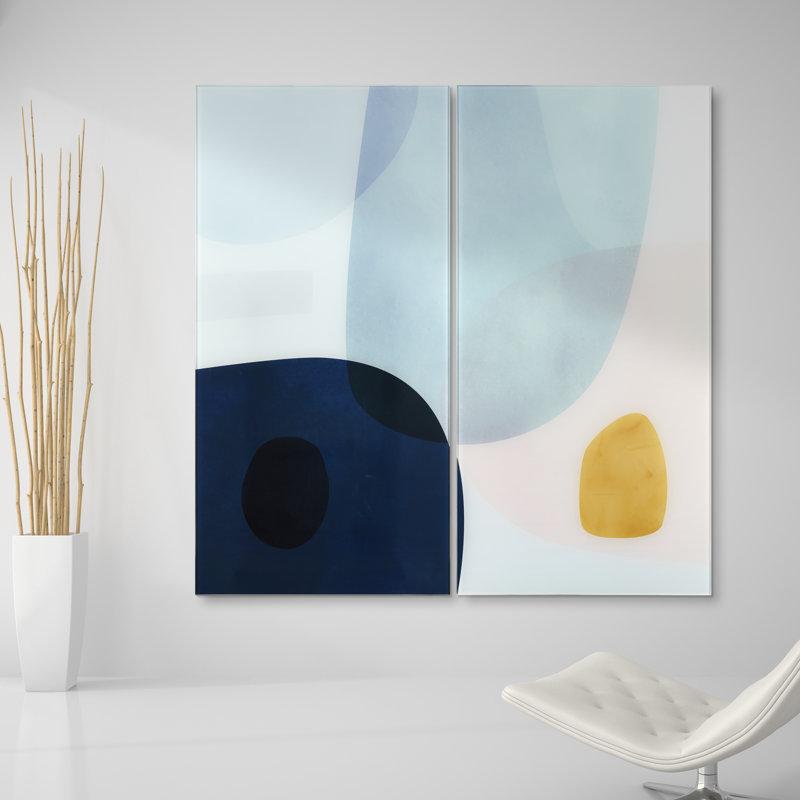 " Gold Monde II AB " 2 - Pieces Painting Print