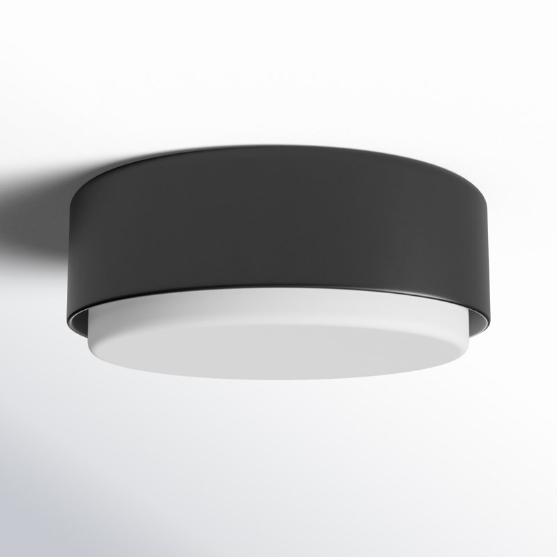 Cedricmedium Flush Mount, Black