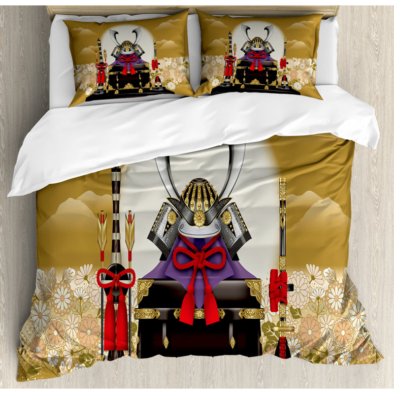 Eclectic Polyester Duvet Cover, Queen Duvet Cover + 2 Pillow Sham