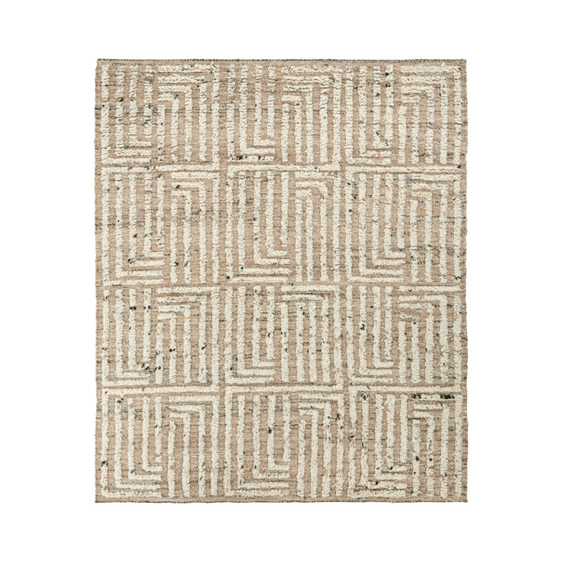 Tuku Handwoven Jute Blend Area Rug, Rectangle 8' x 10'