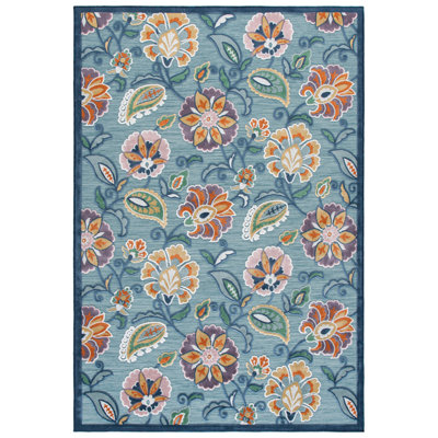 Tapis Cabana 432 à motif floral pour intérieur/extérieur