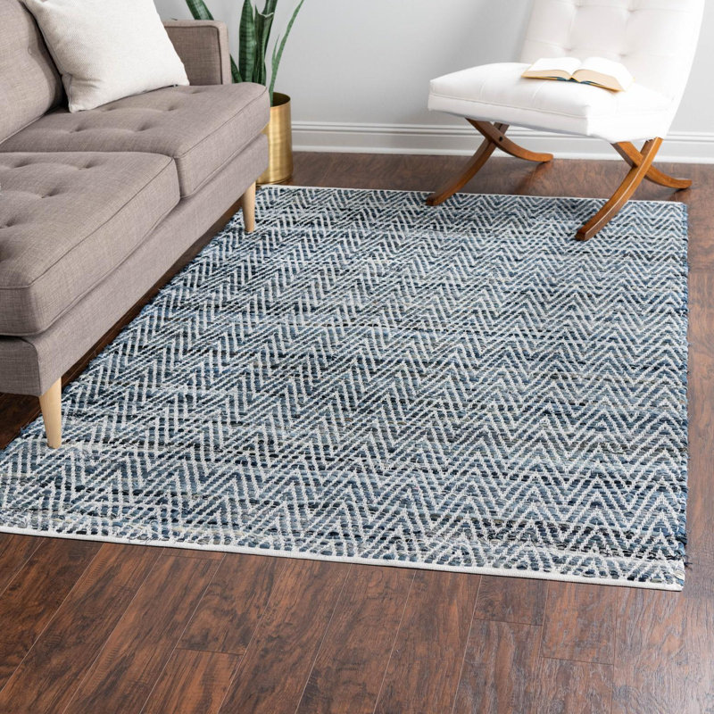 Skila Cotton Chevron Indoor Rug, Rectangle 2' x 3'1"