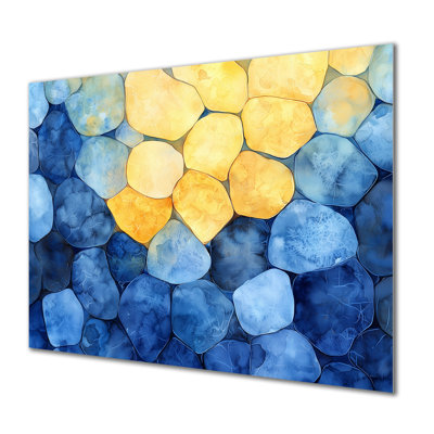 «Ethereal Reverie Of Coastal Stones II», impression sur métal Geode