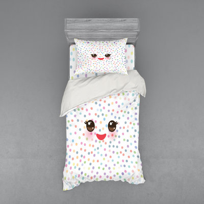 Polyester Dots Duvet Cover