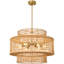 Luminaire de lustre en rotin Boho