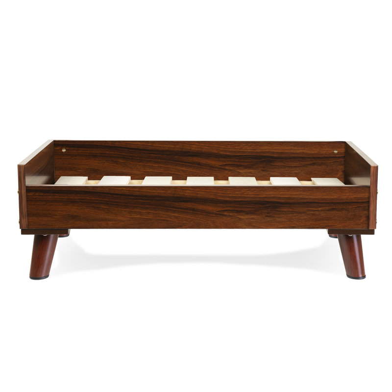 Walnut Medium Elevated Orthopedic Dog Bed Frame