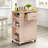 Audy Solid Wood Top Kitchen Cart-502986248