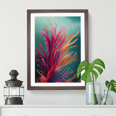 Fascinating Coral Reef 1 Piece Single Picture Frame Painting
