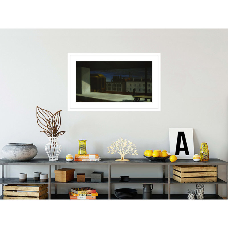 «Dawn in Pennsylvania» par Edward Hopper, impression giclée sur cadre, H 25,93 po x l 41,5 po