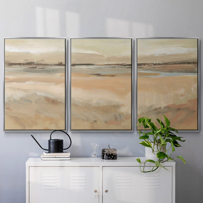Earth Tone Landscape II - Toile encadrée multi-pièces
