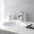 6.57" ADA Compliant High Stainless Single Hole Steel Waterfall Bathroom Faucet-119204619
