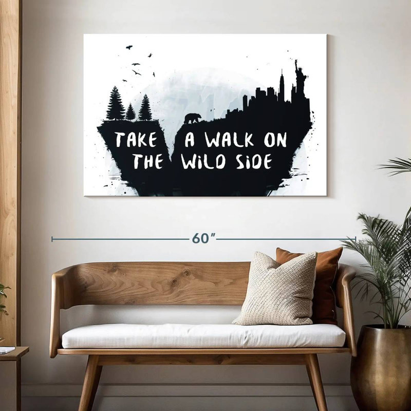Tergel Walk On The Wild Side, H 32 po x l 48 po