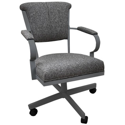 Chaise avec accoudoirs en métal Urial