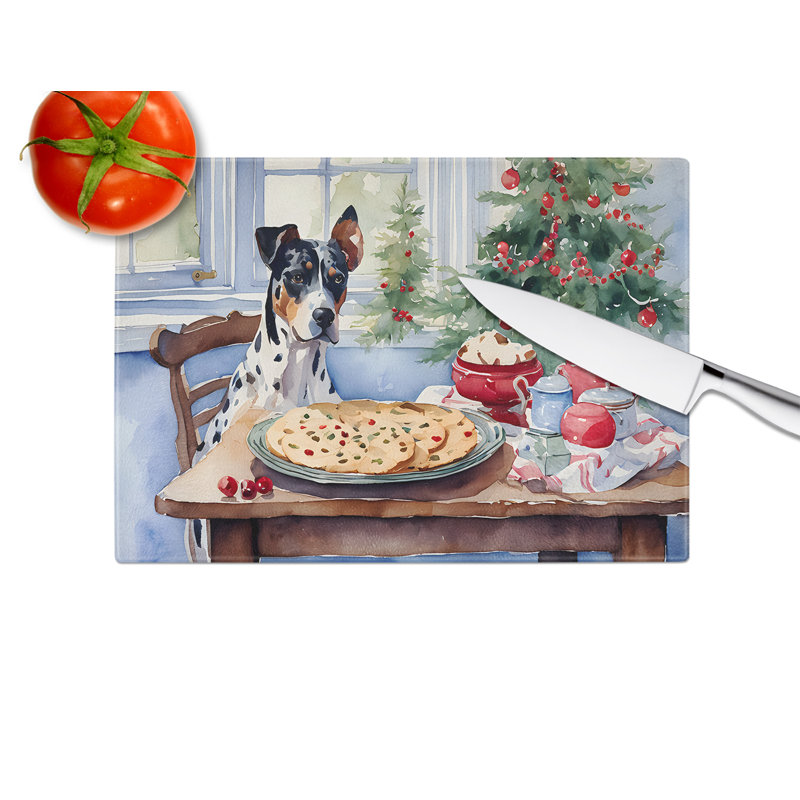 Planche à découper en verre pour Noël