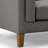 Arloine Top Grain Leather Sofa, Gray-437991897