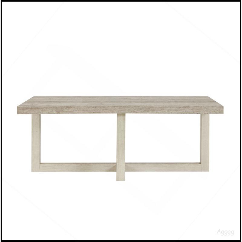 Table basse Luno, gris vieilli et beige, Multi