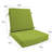 Dining Chair Cushion, 20" X 40" X 3.5", Premium Memory Foam Core With Waterfall Edge, Sunbrella Fabric, Patio Cushion For Outdoor Dining Chairs-198550338