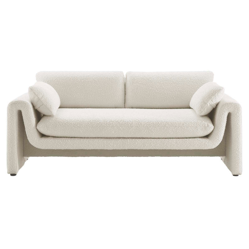 Waverly Sofa, Ivory Boucle