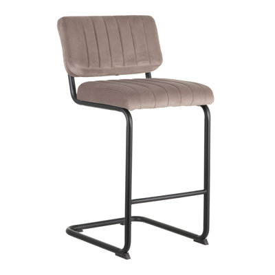 Lewter Upholstered Counter Stool with Metal Frame