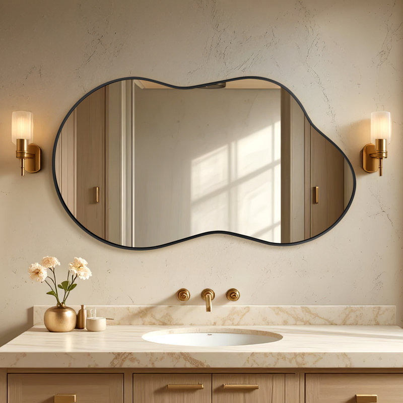 Miroir d'appoint 26 po x 46 po, Noir, 26 po x 46 po
