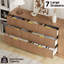 Ensemble 3 pièces commode 7 tiroirs et table de chevet 1 tiroir-58274216