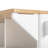 55.5" Fluted Kitchen Island With 2 Drop Leaf, Kitchen Storage Cart With Power Outlet, 4 Doors, Spice Rack, Rolling Island Table With Wood-Grain Top, Curved Edge For Kitchen, Dining Room,White