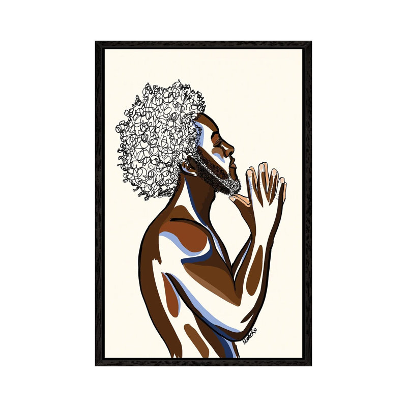 Brother by NoelleRx - Print on Canvas, Black Framed, 101.6 cm H x 66.04 cm W
