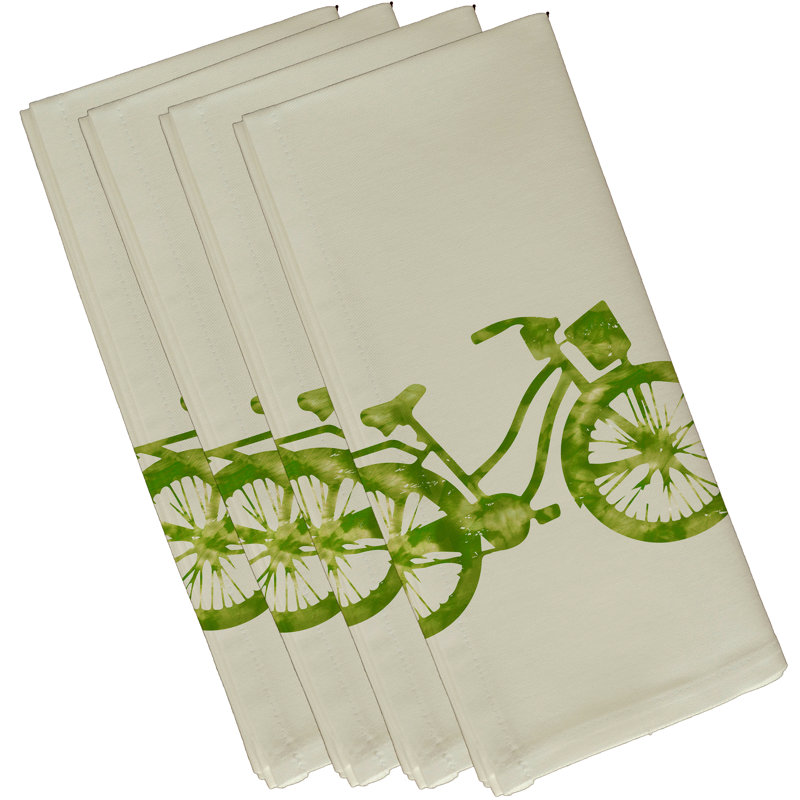 Ensemble de serviettes de table belges 4 pièces, L 18 po x L 18 po, Vert clair