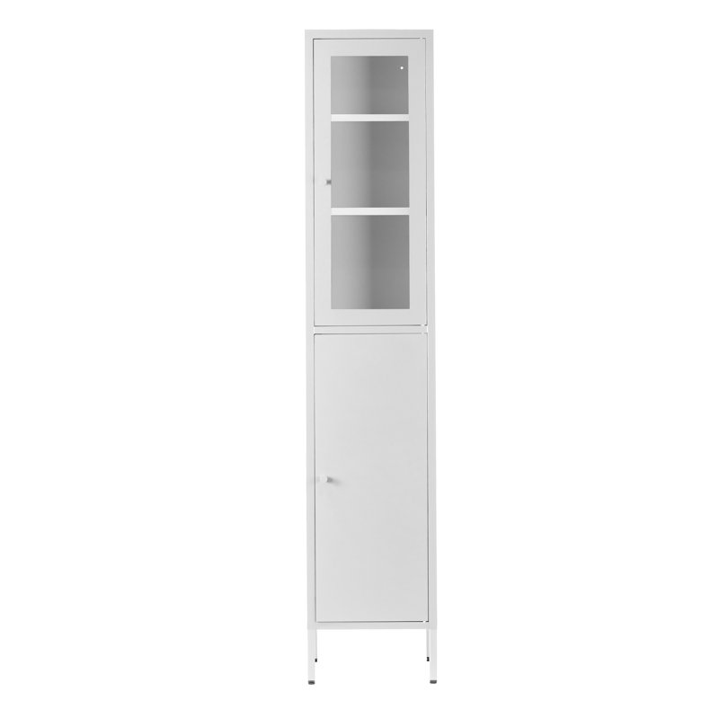 Armoire de rangement à 4 tablettes Decimus, Blanc