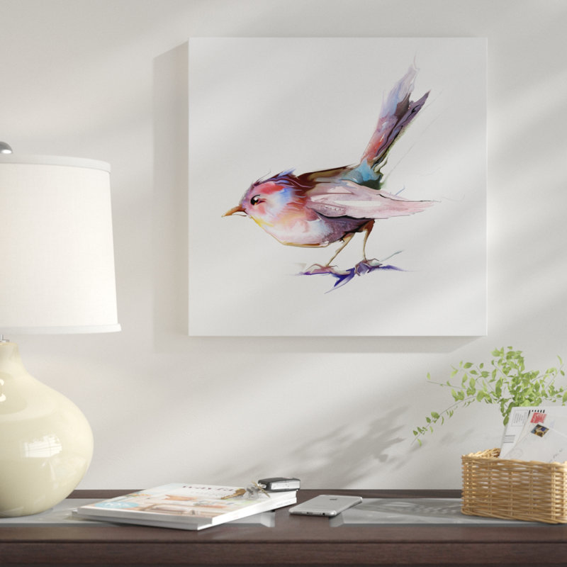 «Pretty Bird», impression sur toile tendue, H 18" x l 18" x P 1"