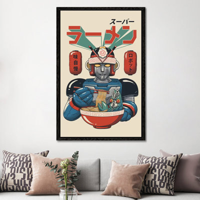 Super Ramen Bot by Vincent Trinidad - Print on Canvas