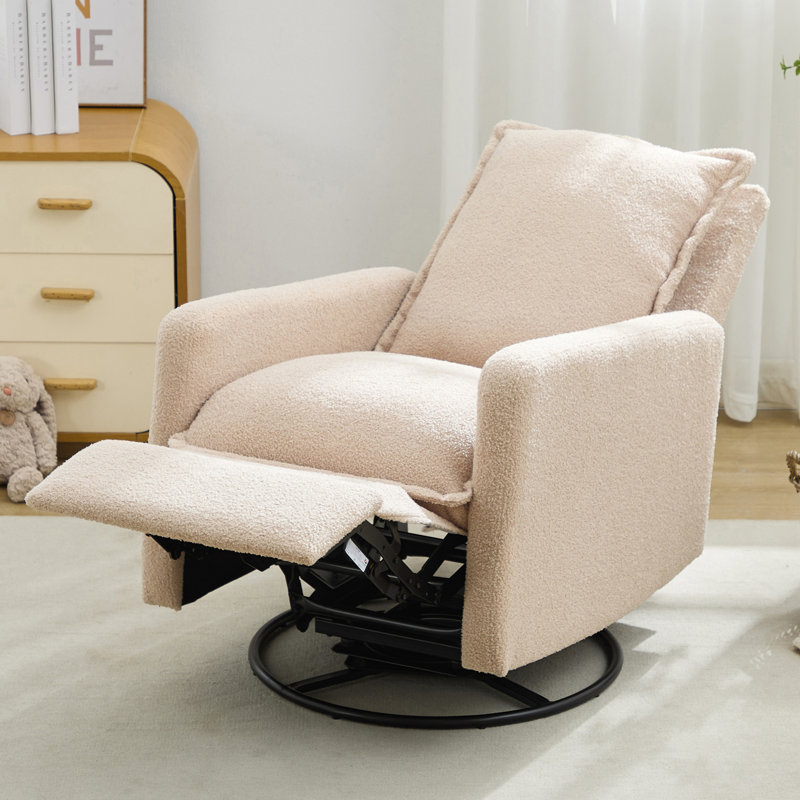 Standard Recliner Chair for Living Room Bedroom, Oatmeal Boucle, No Recline