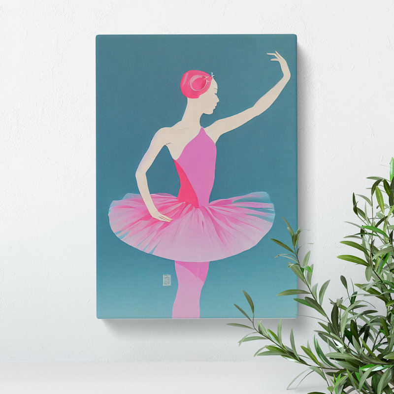 Ballerina Profile - Wrapped Canvas, 60cm H x 40cm W x 3cm D