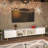 Digno 86.6" TV Stand with LED, and Cabinet Storage-55374418