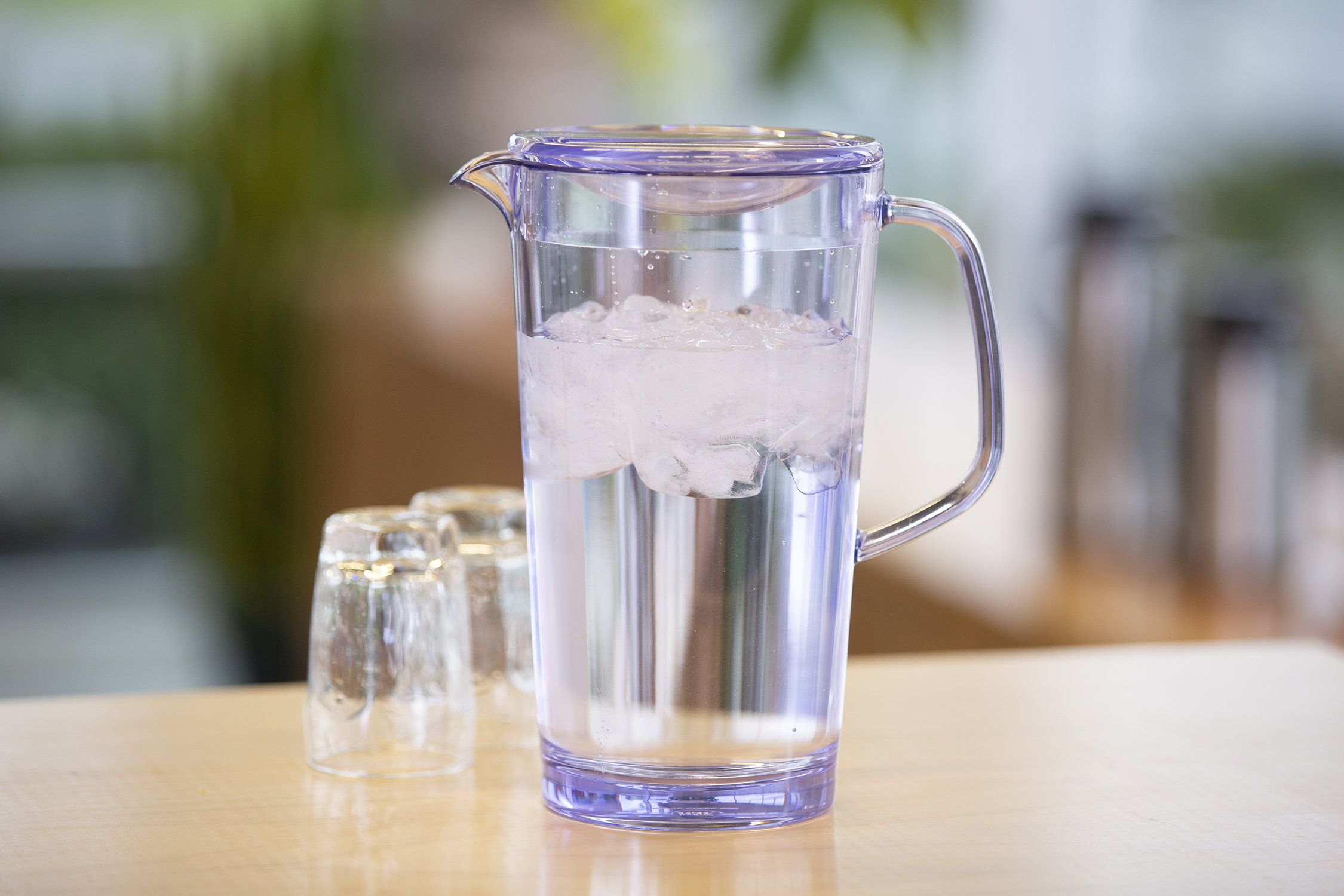 Glass Carafe Pitcher Clear ZERO LEAD for Water, Wine, Milk, Juice