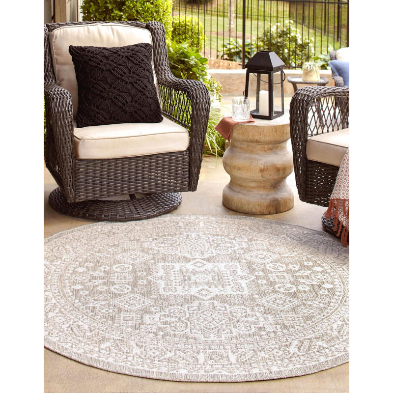 Tapis intérieur / extérieur beige Danera