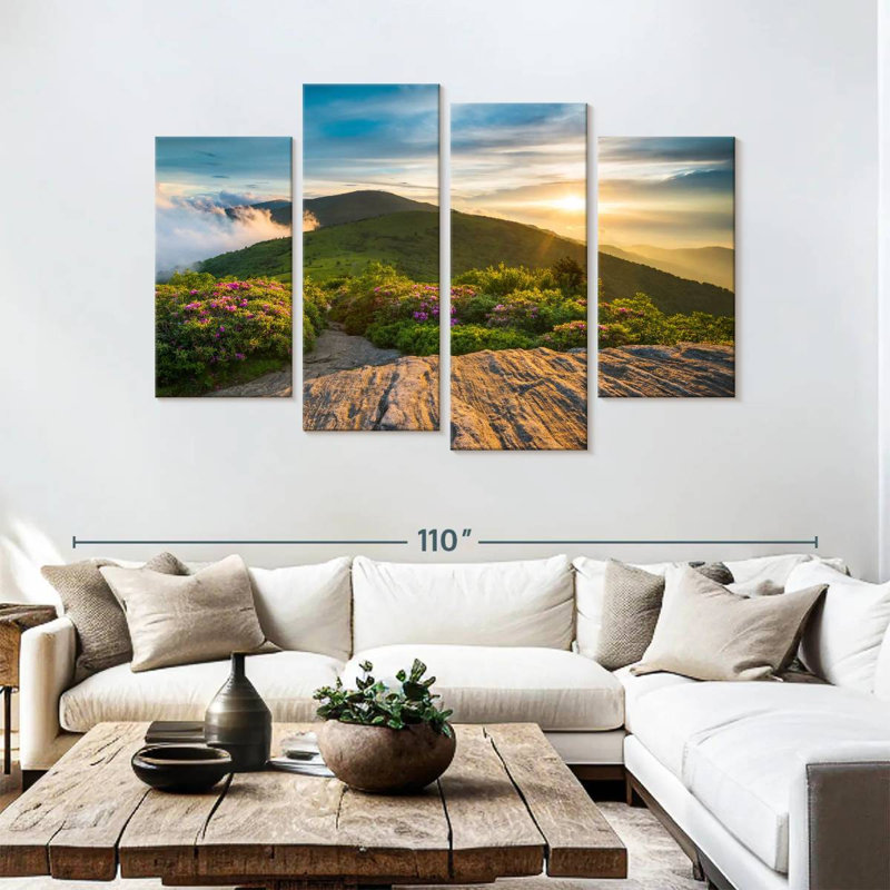 Alvord Appalachian Flower Field, 54" H x 84" W