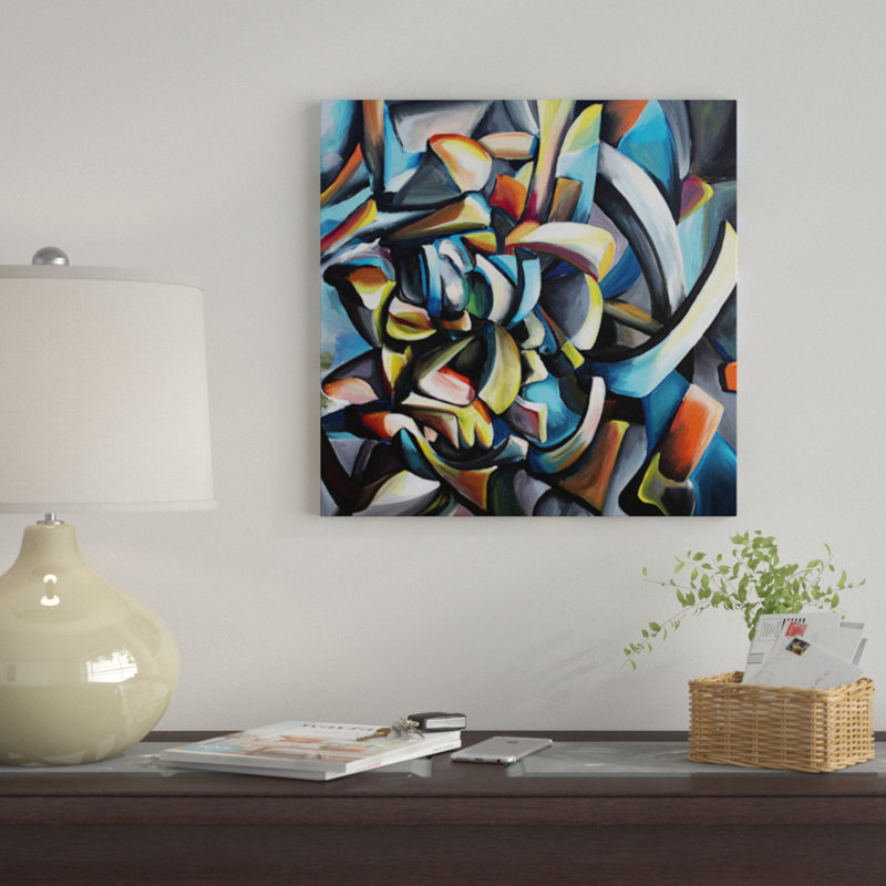 « guitarrista », impression sur toile, H 26 po x l 26 po x P 1,5 po, Toile tendue, Pas de tapis