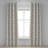 Dakota Fields Floral Grommet Curtain Spring Flower Pattern Print Tan Dark Tan Eggshell-1287863768