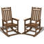 Ensemble de 2 chaises berçantes d'extérieur Hdpe-821586048