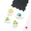 Alpha Tile Interlocking Recycled Rubber Floor Tile - Pack Of 10
