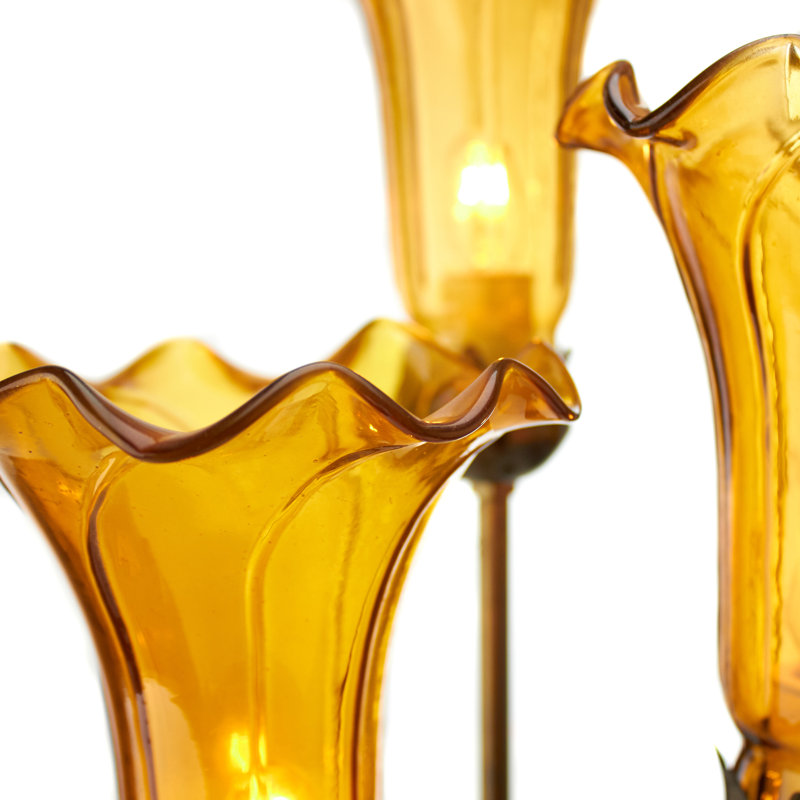 Lampe de table l 21,5 po H 21,5 po Alianys, Ambre