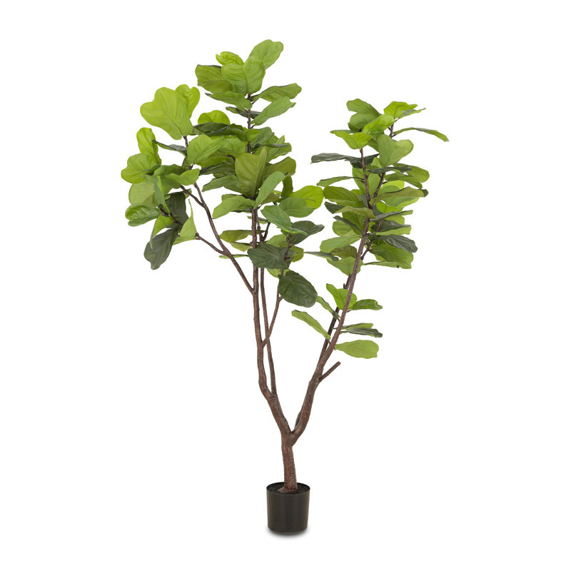 Faux Fiddle Leaf Tree-Faux Fiddle Leaf Tree-9', 83" H x 43.5" W x 35.5" D