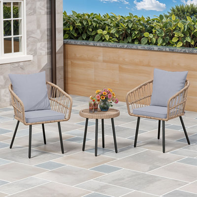 Catilyn 3 Piece Seating Group with Cushions by Wade Logan