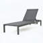 Chaise longue Cape Coral KD - Filet gris avec coussin-1430858042