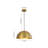 1-Light Metal Dome Pendant-1859320903